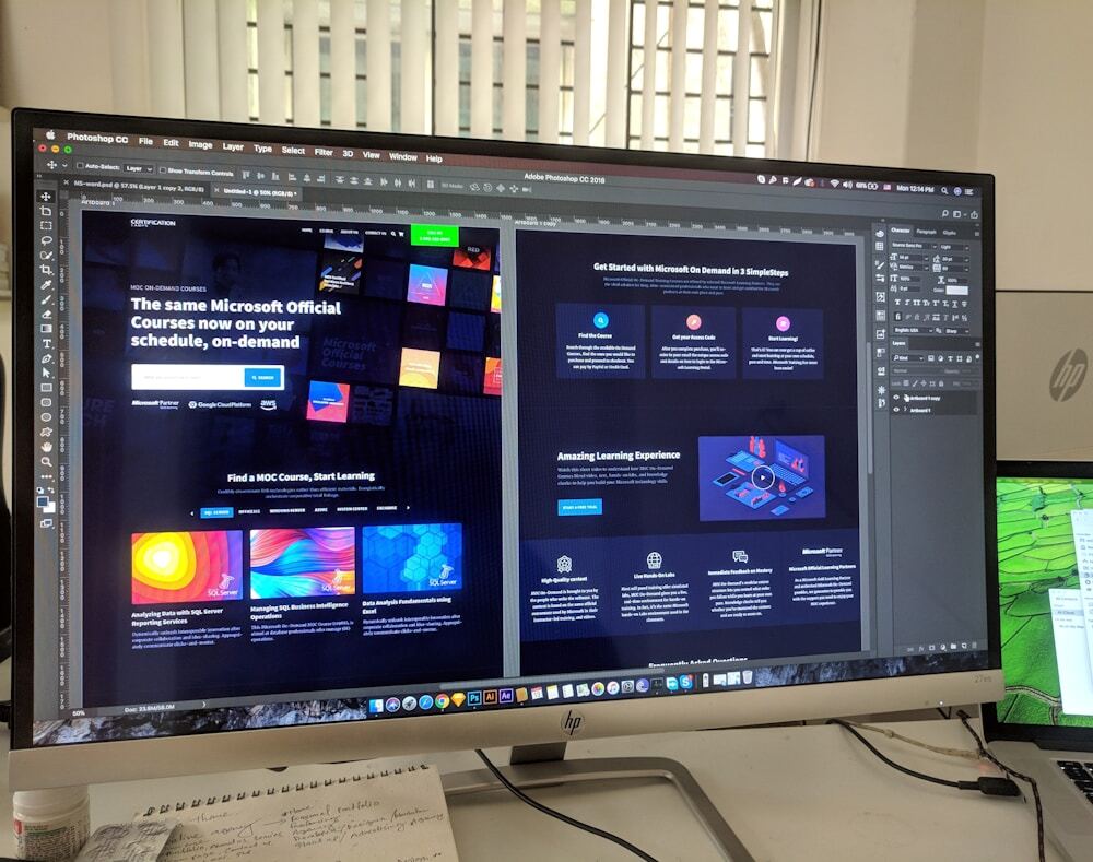 Modern website UI UX design